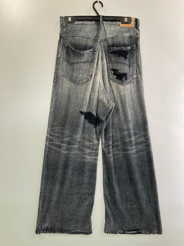 【中古品】【メンズ】 BALENCIAGA バレンシアガ TROMPE L’OEIL DENIM SWEATPANTS スウェットパンツ ボトムス 152-250630-AS-21-min サイズ：S カラー：グレー 万代Net店