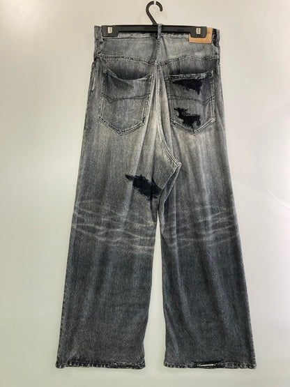 【中古品】【メンズ】 BALENCIAGA バレンシアガ TROMPE L’OEIL DENIM SWEATPANTS スウェットパンツ ボトムス 152-250630-AS-21-min サイズ：S カラー：グレー 万代Net店