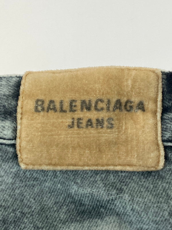【中古品】【メンズ】 BALENCIAGA バレンシアガ TROMPE L’OEIL DENIM SWEATPANTS スウェットパンツ ボトムス 152-250630-AS-21-min サイズ：S カラー：グレー 万代Net店
