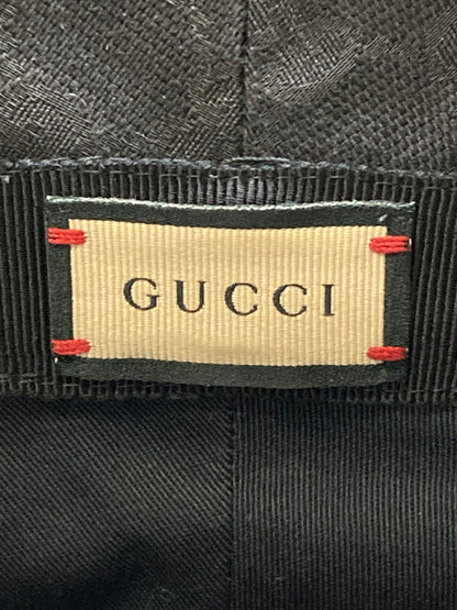 【中古品】【メンズ】 GUCCI グッチ 576587 GGキャンバス バケットハット 帽子 183-250708-AS-42-min サイズ：M カラー：ブラック 万代Net店