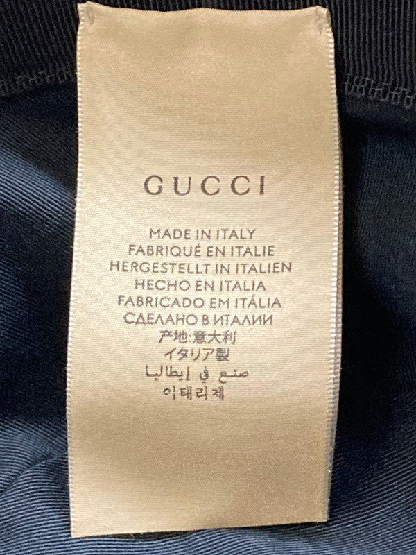 【中古品】【メンズ】 GUCCI グッチ 576587 GGキャンバス バケットハット 帽子 183-250708-AS-42-min サイズ：M カラー：ブラック 万代Net店