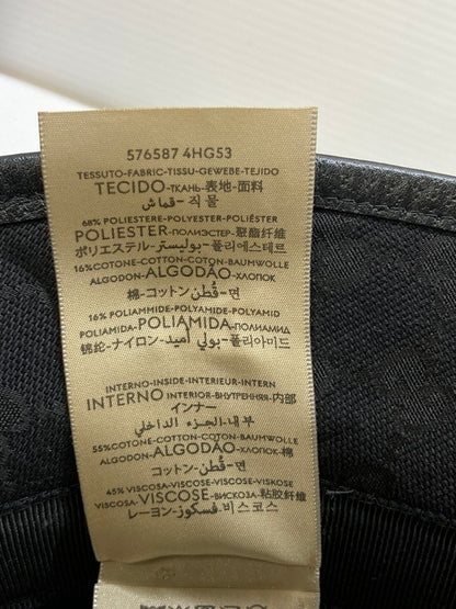 【中古品】【メンズ】 GUCCI グッチ 576587 GGキャンバス バケットハット 帽子 183-250708-AS-42-min サイズ：M カラー：ブラック 万代Net店