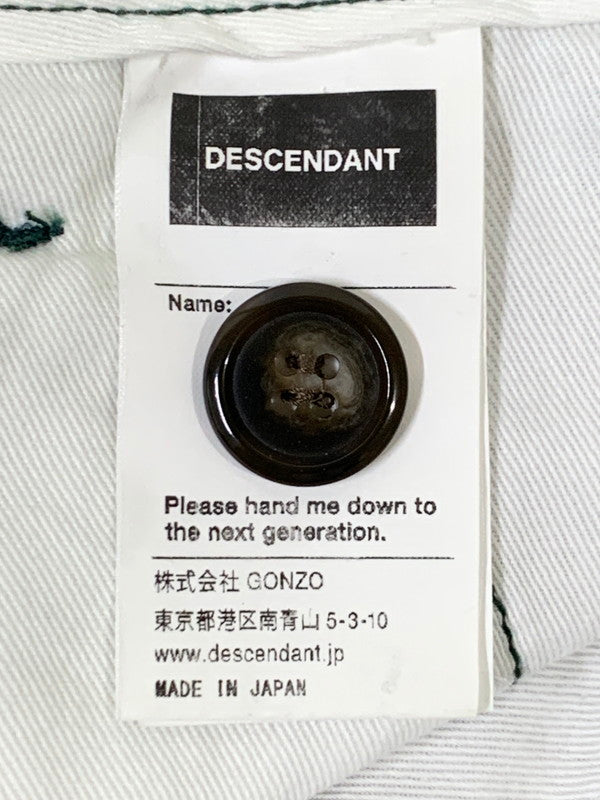 【中古品】【メンズ】 DESCENDANT ディセンダント DC-3 WIDE TWILL TROUSERS トラウザーズパンツ ボトムス 153-250702-yn-12-min サイズ：1 カラー：ダークグリーン 万代Net店