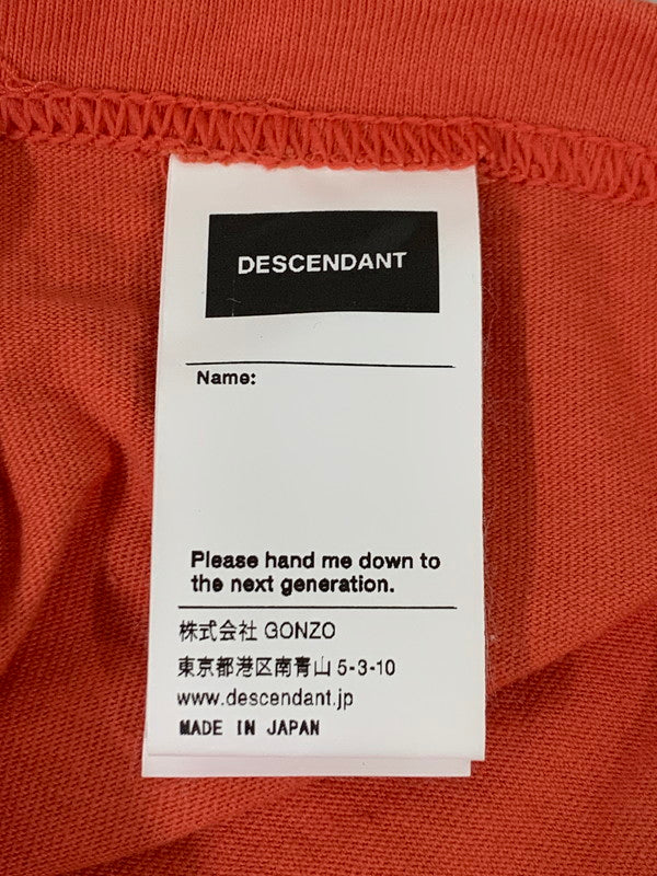 【中古品】【メンズ】 DESCENDANT ディセンダント HORIZON SS Tシャツ トップス 142-250702-ks-06-min サイズ：1 カラー：オレンジ系 万代Net店