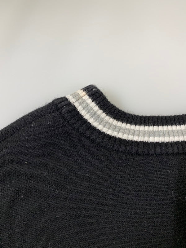 【中古品】【メンズ】 UNKNOWN LONDON アンノウン・ロンドン ニットセーター 142-250702-ks-18-min サイズ：L カラー：ブラック 万代Net店