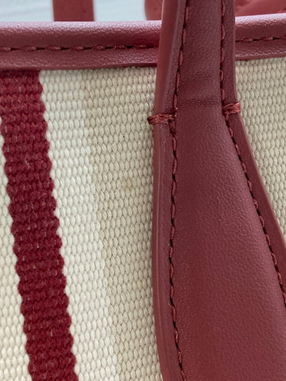 【LIFTる。景品】【中古品】【レディース】 Kate Spade ケイトスペードK6567 960 STRIPE TOTE BAG トートバッグ カバン 188-250708-AS-46-min カラー：ベージュ/レッド系 万代Net店