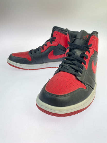 【中古品】【メンズ】 NIKE ナイキ 554724-074 AIR JORDAN １ MID 靴 シューズ スニーカー SNEAKERS 160-250702-ks-31-min サイズ：28.5cm カラー：ブラック/レッド 万代Net店