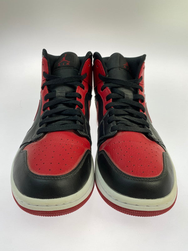 【中古品】【メンズ】 NIKE ナイキ 554724-074 AIR JORDAN １ MID 靴 シューズ スニーカー SNEAKERS 160-250702-ks-31-min サイズ：28.5cm カラー：ブラック/レッド 万代Net店