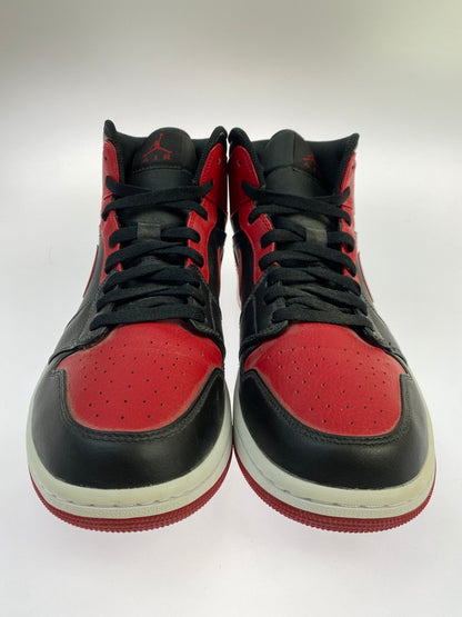 【中古品】【メンズ】 NIKE ナイキ 554724-074 AIR JORDAN １ MID 靴 シューズ スニーカー SNEAKERS 160-250702-ks-31-min サイズ：28.5cm カラー：ブラック/レッド 万代Net店