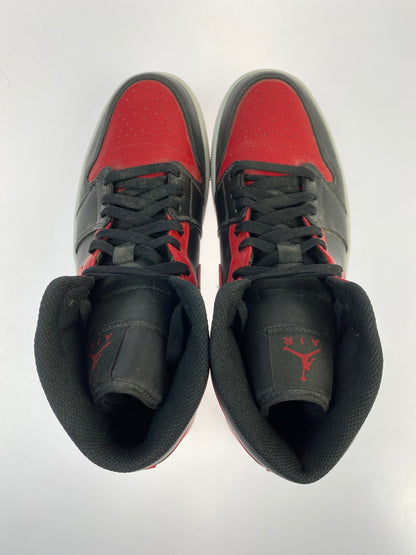 【中古品】【メンズ】 NIKE ナイキ 554724-074 AIR JORDAN １ MID 靴 シューズ スニーカー SNEAKERS 160-250702-ks-31-min サイズ：28.5cm カラー：ブラック/レッド 万代Net店