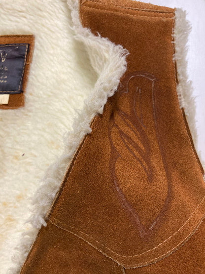 【現状渡し品】【メンズ】 LORD CALVERT ロード キャルバート CARVING LEATHER VEST カービングレザージャケット 146-250706-ks-14-min サイズ：不明 カラー：ブラウン 万代Net店