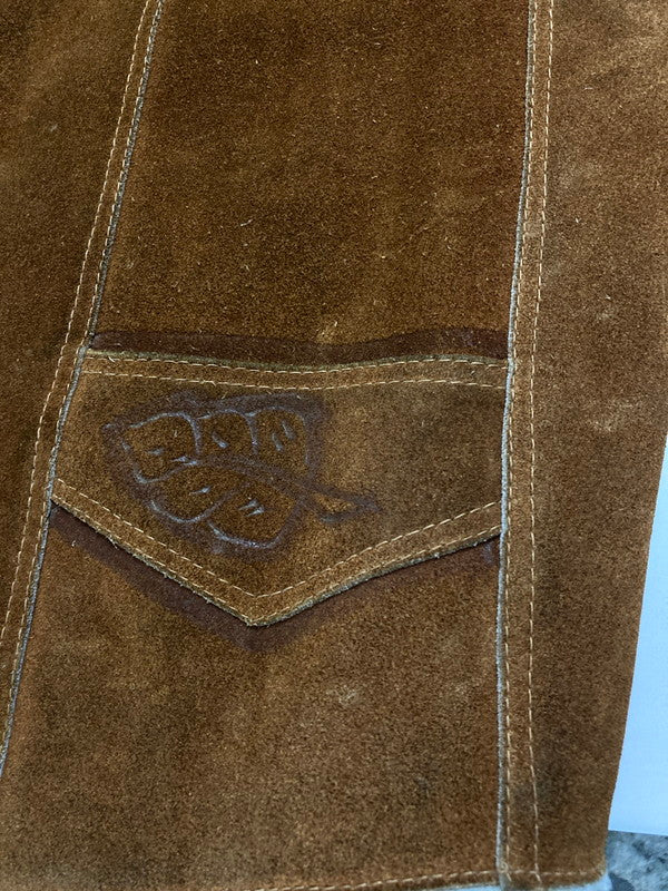 【現状渡し品】【メンズ】 LORD CALVERT ロード キャルバート CARVING LEATHER VEST カービングレザージャケット 146-250706-ks-14-min サイズ：不明 カラー：ブラウン 万代Net店