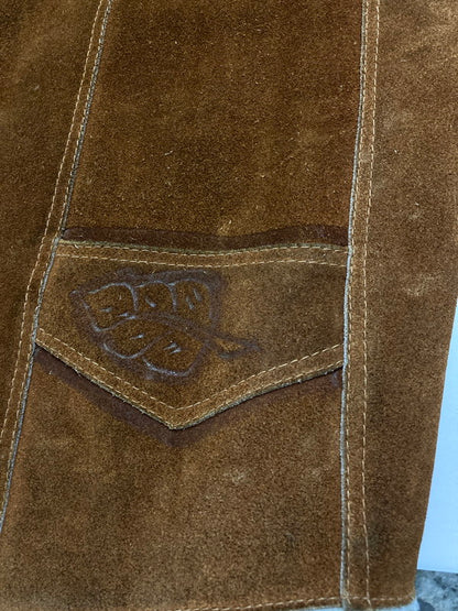 【現状渡し品】【メンズ】 LORD CALVERT ロード キャルバート CARVING LEATHER VEST カービングレザージャケット 146-250706-ks-14-min サイズ：不明 カラー：ブラウン 万代Net店