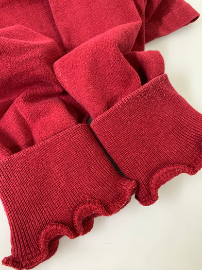 【中古品】【メンズ】 L.L.Bean エルエルビーン 80S RUGBY SHIRT ラグビーシャツ トップス 146-250702-ks-14-min サイズ：M カラー：レッド 万代Net店