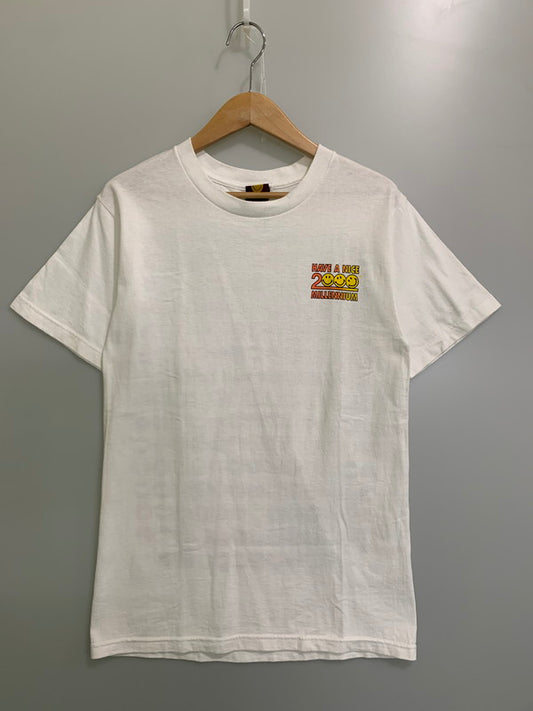 【中古品】【メンズ】 HAVE A NICE MILLENNIUM 2000 SMILEY TEE ハブ ア ナイス ミレニアム プリントTシャツ 半袖Tシャツ トップス 146-250702-yn-10-min カラー：ホワイト 万代Net店