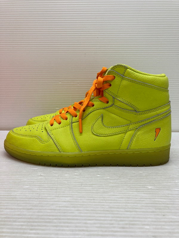 【中古品】【メンズ】 NIKE ナイキ AIR JORDAN 1 RETRO HIGH GATORADE CYBER AJ5997-345 エアジョーダン1 レトロ ハイ ゲータレード サイバー スニーカー メンズ 靴 シューズ 160-250701-em-28-min サイズ：28cm カラー：イエロー 万代Net店