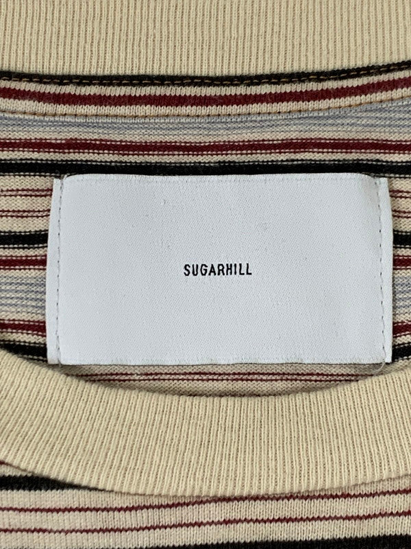 【中古品】【メンズ】 SUGARHILL STRIPE LONG SLEEVE TEE 2411300902 シュガーヒル ストライプ ロングスリーブ Tシャツ 長袖Tシャツ トップス 140-250702-yn-06-min サイズ：3 カラー：ベージュ系 万代Net店