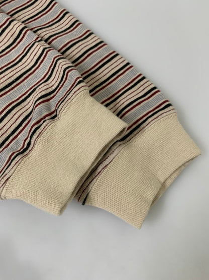 【中古品】【メンズ】 SUGARHILL STRIPE LONG SLEEVE TEE 2411300902 シュガーヒル ストライプ ロングスリーブ Tシャツ 長袖Tシャツ トップス 140-250702-yn-06-min サイズ：3 カラー：ベージュ系 万代Net店