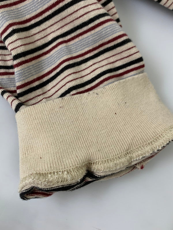 【中古品】【メンズ】 SUGARHILL STRIPE LONG SLEEVE TEE 2411300902 シュガーヒル ストライプ ロングスリーブ Tシャツ 長袖Tシャツ トップス 140-250702-yn-06-min サイズ：3 カラー：ベージュ系 万代Net店