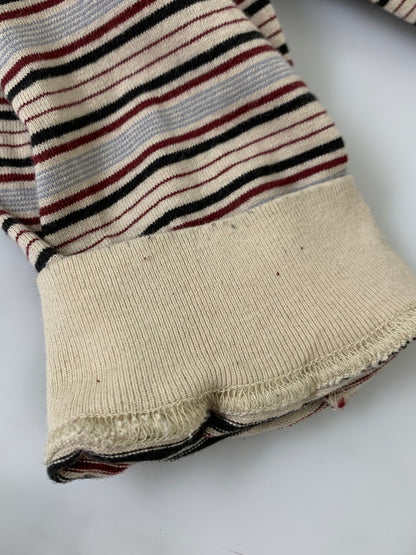 【中古品】【メンズ】 SUGARHILL STRIPE LONG SLEEVE TEE 2411300902 シュガーヒル ストライプ ロングスリーブ Tシャツ 長袖Tシャツ トップス 140-250702-yn-06-min サイズ：3 カラー：ベージュ系 万代Net店