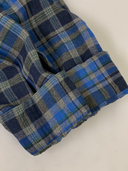 【現状渡し品】【メンズ】 BRENT 60's CHECK SHIRT 60年代 チェックシャツ 長袖シャツ トップス 146-250702-yn-21-min サイズ：L カラー：ネイビー 万代Net店