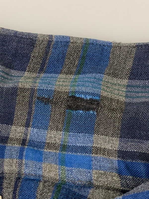 【現状渡し品】【メンズ】 BRENT 60's CHECK SHIRT 60年代 チェックシャツ 長袖シャツ トップス 146-250702-yn-21-min サイズ：L カラー：ネイビー 万代Net店