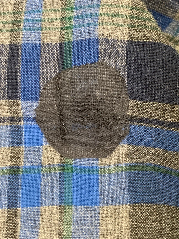 【現状渡し品】【メンズ】 BRENT 60's CHECK SHIRT 60年代 チェックシャツ 長袖シャツ トップス 146-250702-yn-21-min サイズ：L カラー：ネイビー 万代Net店