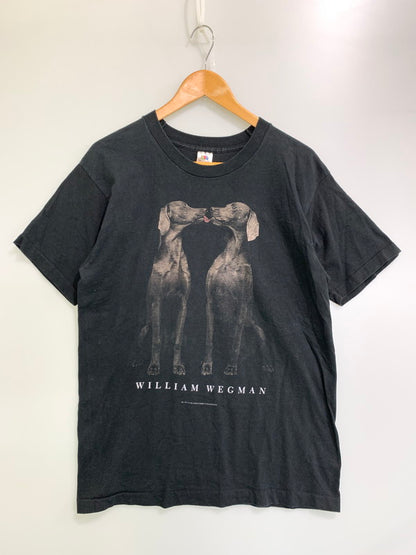 【中古品】【メンズ】 WILLIAM WEGMAN 90's ART TEE ウィリアム ウェグマン プリントTシャツ 半袖Tシャツ トップス 146-250702-yn-16-min サイズ：L カラー：ブラック 万代Net店