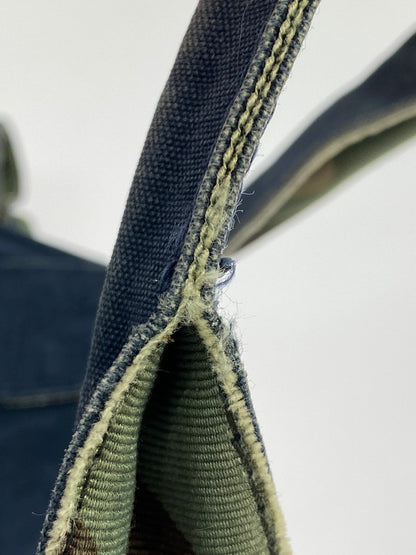 【現状渡し品】【メンズ/レディース】 COMME des GARCONS HOMME コムデギャルソンオム CANVAS TOTE BAG キャンバストートバッグ カバン 188-250708-AS-25-min カラー：ネイビー/カモフラージュ 万代Net店