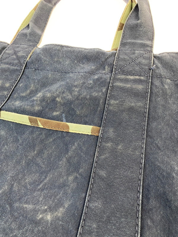 【現状渡し品】【メンズ/レディース】 COMME des GARCONS HOMME コムデギャルソンオム CANVAS TOTE BAG キャンバストートバッグ カバン 188-250708-AS-25-min カラー：ネイビー/カモフラージュ 万代Net店