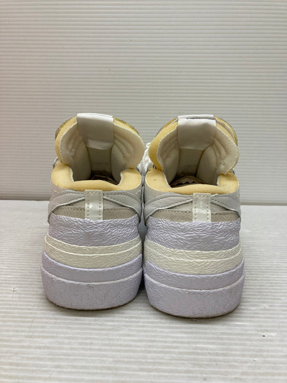 【中古品】【メンズ】 NIKE ナイキ × SACAI サカイ BLAZER LOW WHITE PATENT LEATHER DM6443-100 ブレーザー ロー ホワイト パテント レザー スニーカー メンズ 靴 シューズ 160-250701-em-31-min サイズ：27.5cm カラー：ホワイト 万代Net店