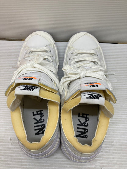 【中古品】【メンズ】 NIKE ナイキ × SACAI サカイ BLAZER LOW WHITE PATENT LEATHER DM6443-100 ブレーザー ロー ホワイト パテント レザー スニーカー メンズ 靴 シューズ 160-250701-em-31-min サイズ：27.5cm カラー：ホワイト 万代Net店