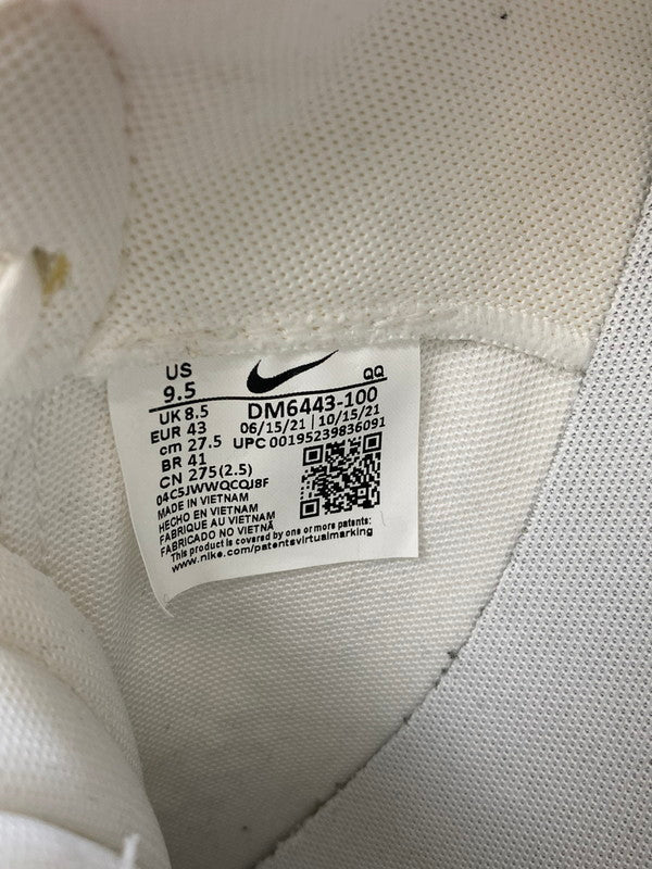 【中古品】【メンズ】 NIKE ナイキ × SACAI サカイ BLAZER LOW WHITE PATENT LEATHER DM6443-100 ブレーザー ロー ホワイト パテント レザー スニーカー メンズ 靴 シューズ 160-250701-em-31-min サイズ：27.5cm カラー：ホワイト 万代Net店