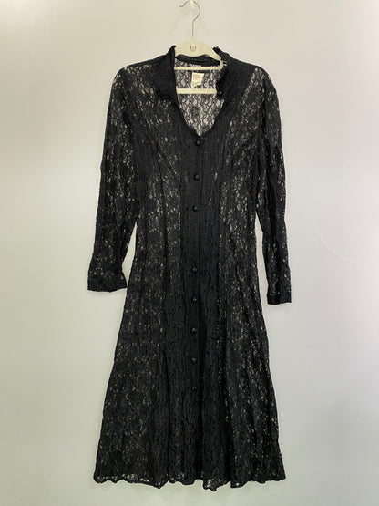【中古品】【レディース】 AWN JOY 80S LACE CARDIGAN レース カーディガン 170-250702-ks-57-min サイズ：不明 カラー：ブラック 万代Net店