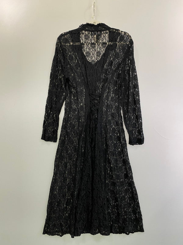 【中古品】【レディース】 AWN JOY 80S LACE CARDIGAN レース カーディガン 170-250702-ks-57-min サイズ：不明 カラー：ブラック 万代Net店