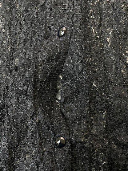 【中古品】【レディース】 AWN JOY 80S LACE CARDIGAN レース カーディガン 170-250702-ks-57-min サイズ：不明 カラー：ブラック 万代Net店