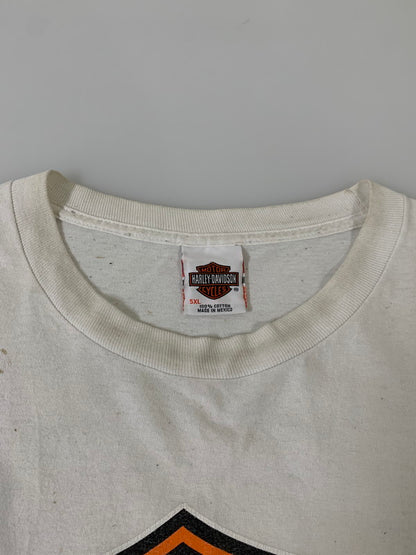 【現状渡し品】【メンズ】 HARLEY-DAVIDSON ハーレーダビッドソン LOGO PRINT TEE Tシャツ トップス 146-250702-ks-01-min サイズ：5XL カラー：ホワイト 万代Net店