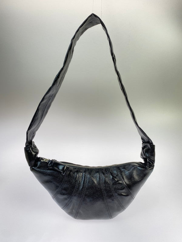 【中古品】【メンズ/レディース】  LEMAIRE ルメール BG0003 LF1073 SMALL CROISSANT BAG スモールクロワッサンバッグ カバン 188-250708-AS-18-min カラー：ブラック 万代Net店