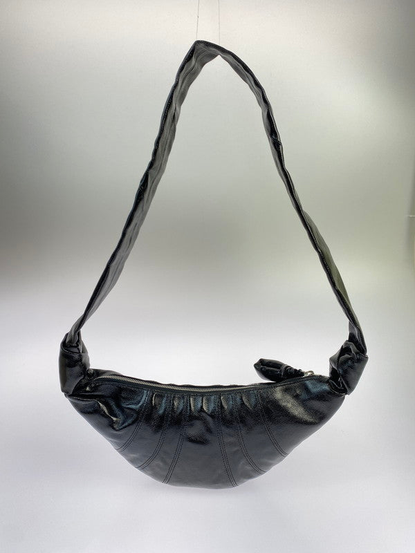 【中古品】【メンズ/レディース】  LEMAIRE ルメール BG0003 LF1073 SMALL CROISSANT BAG スモールクロワッサンバッグ カバン 188-250708-AS-18-min カラー：ブラック 万代Net店