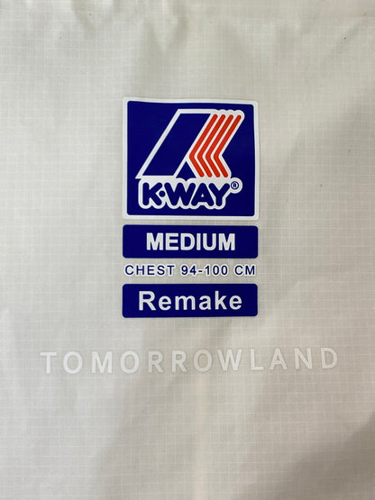 【現状渡し品】【メンズ】 K-WAY ケイウェイ K51276W NYLON ZIP JACKET ナイロンジップジャケット 144-250702-ks-45-min サイズ：M カラー：ホワイト 万代Net店