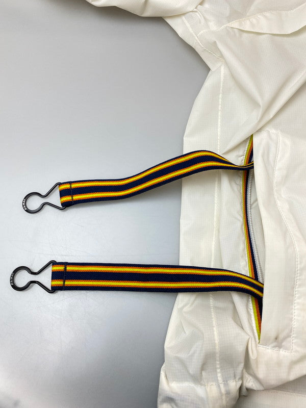 【現状渡し品】【メンズ】 K-WAY ケイウェイ K51276W NYLON ZIP JACKET ナイロンジップジャケット 144-250702-ks-45-min サイズ：M カラー：ホワイト 万代Net店