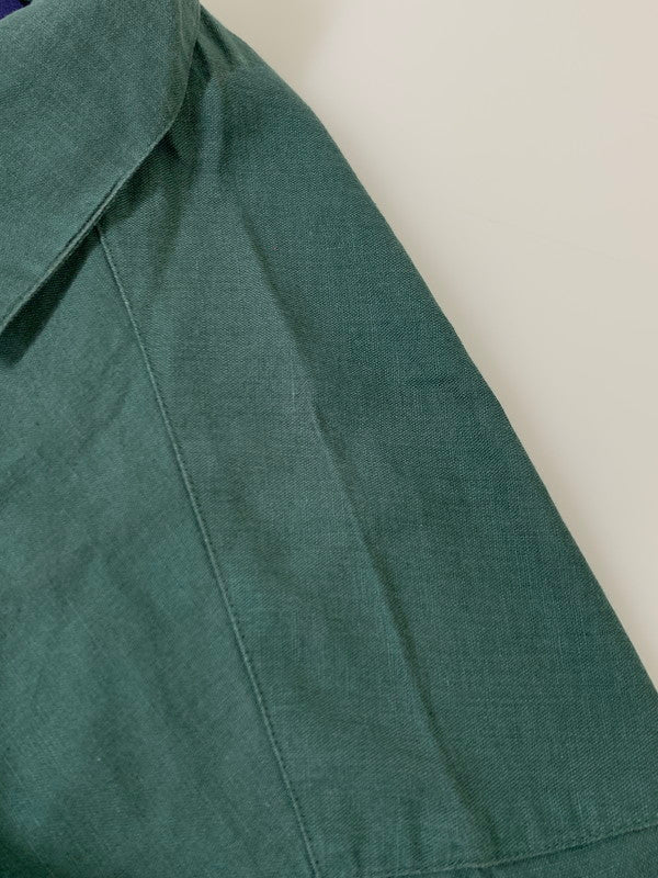 【中古品】【メンズ】 OLD GAP オールドギャップ 90S LINEN×COTTON OPEN COLLAR SHIRTカラーシャツ トップス 146-250702-ks-23-min サイズ：M カラー：グリーン 万代Net店