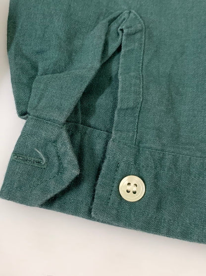 【中古品】【メンズ】 OLD GAP オールドギャップ 90S LINEN×COTTON OPEN COLLAR SHIRTカラーシャツ トップス 146-250702-ks-23-min サイズ：M カラー：グリーン 万代Net店
