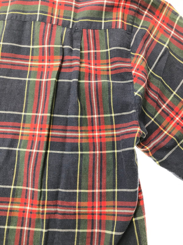 【中古品】【メンズ】 RALPH LAUREN ラルフローレン OPEN COLLAR CHECK SHIRT MADE IN HONGKONG オープン カラー チェック シャツ メイド イン ホンコン 146-260508-ty-09-tag サイズ：不明 下記参照 カラー：マルチカラー 万代Net店