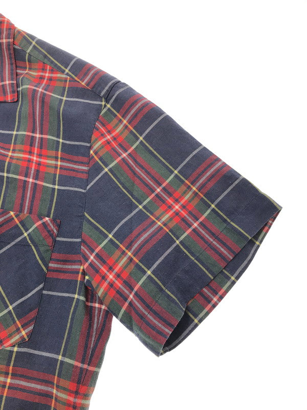 【中古品】【メンズ】 RALPH LAUREN ラルフローレン OPEN COLLAR CHECK SHIRT MADE IN HONGKONG オープン カラー チェック シャツ メイド イン ホンコン 146-260508-ty-09-tag サイズ：不明 下記参照 カラー：マルチカラー 万代Net店