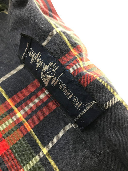 【中古品】【メンズ】 RALPH LAUREN ラルフローレン OPEN COLLAR CHECK SHIRT MADE IN HONGKONG オープン カラー チェック シャツ メイド イン ホンコン 146-260508-ty-09-tag サイズ：不明 下記参照 カラー：マルチカラー 万代Net店