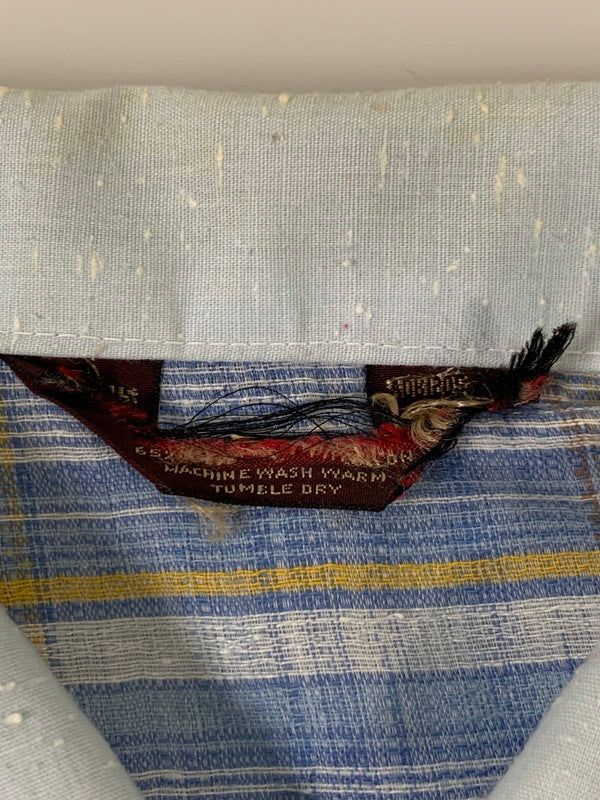 【中古品】【メンズ】 VINTAGE ヴィンテージ 70S S S CHECK SHIRT チェックシャツ トップス 146-250702-ks-12-min カラー：ブルー系 万代Net店