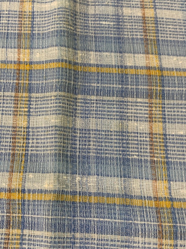 【中古品】【メンズ】 VINTAGE ヴィンテージ 70S S S CHECK SHIRT チェックシャツ トップス 146-250702-ks-12-min カラー：ブルー系 万代Net店