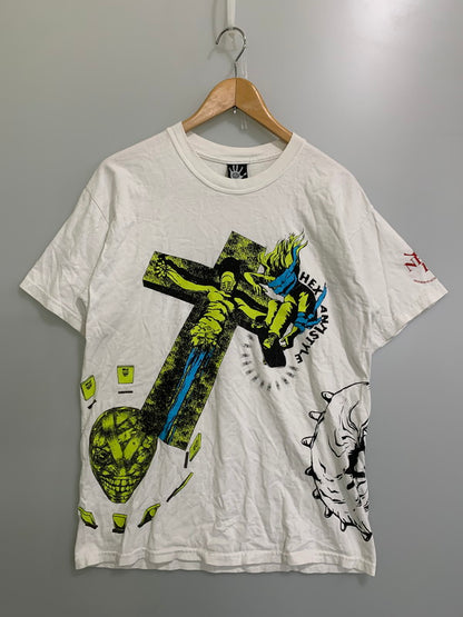 【中古品】【メンズ】 HEX ANTI STYLE ヘックス アンチスタイル 09S ×EVANGELION TEE Tシャツ トップス 146-250702-ks-04-min サイズ：M カラー：ホワイト 万代Net店