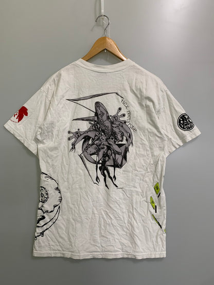 【中古品】【メンズ】 HEX ANTI STYLE ヘックス アンチスタイル 09S ×EVANGELION TEE Tシャツ トップス 146-250702-ks-04-min サイズ：M カラー：ホワイト 万代Net店